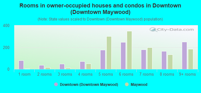 Rooms in owner-occupied houses and condos in Downtown (Downtown Maywood)