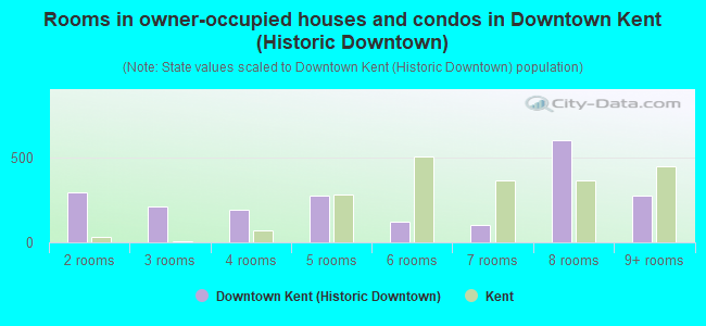 Rooms in owner-occupied houses and condos in Downtown Kent (Historic Downtown)