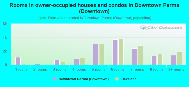 Rooms in owner-occupied houses and condos in Downtown Parma (Downtown)