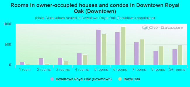 Rooms in owner-occupied houses and condos in Downtown Royal Oak (Downtown)
