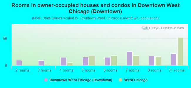 Rooms in owner-occupied houses and condos in Downtown West Chicago (Downtown)