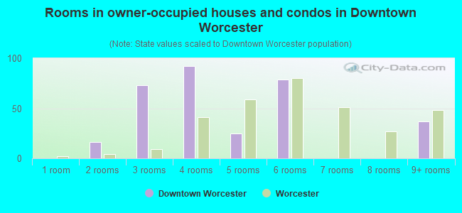 Rooms in owner-occupied houses and condos in Downtown Worcester