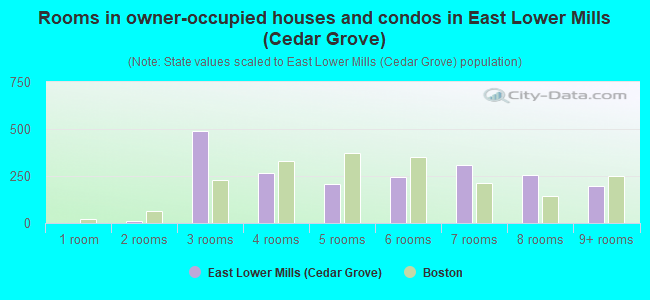 Rooms in owner-occupied houses and condos in East Lower Mills (Cedar Grove)