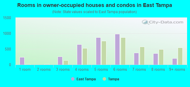 Rooms in owner-occupied houses and condos in East Tampa