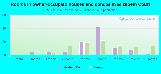 Rooms in owner-occupied houses and condos in Elizabeth Court