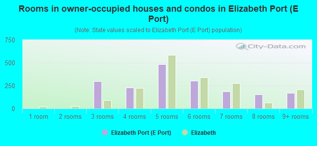 Rooms in owner-occupied houses and condos in Elizabeth Port (E Port)