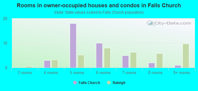 Rooms in owner-occupied houses and condos in Falls Church