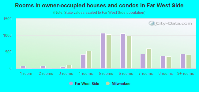 Rooms in owner-occupied houses and condos in Far West Side