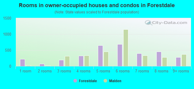 Rooms in owner-occupied houses and condos in Forestdale