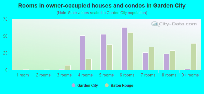 Rooms in owner-occupied houses and condos in Garden City