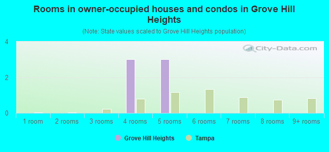 Rooms in owner-occupied houses and condos in Grove Hill Heights