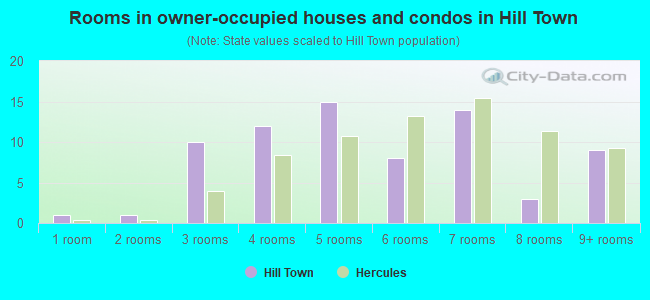 Rooms in owner-occupied houses and condos in Hill Town