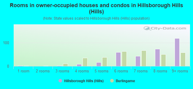 Rooms in owner-occupied houses and condos in Hillsborough Hills (Hills)