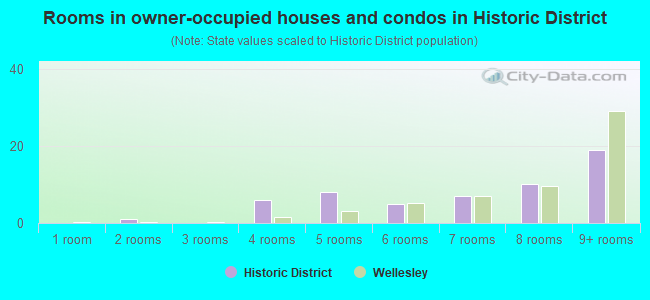 Rooms in owner-occupied houses and condos in Historic District