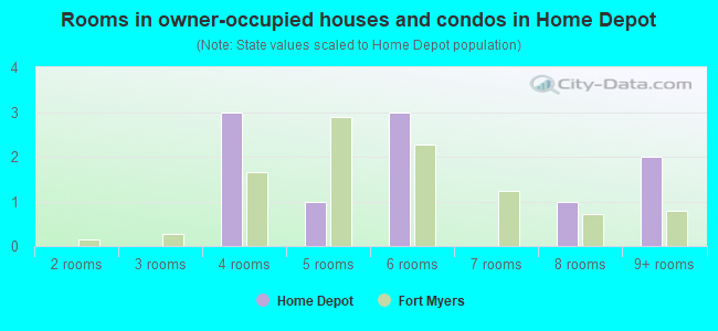 Rooms in owner-occupied houses and condos in Home Depot
