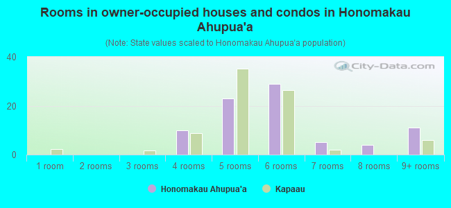 Rooms in owner-occupied houses and condos in Honomakau Ahupua`a