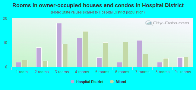 Rooms in owner-occupied houses and condos in Hospital District
