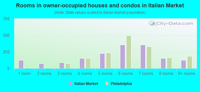 Rooms in owner-occupied houses and condos in Italian Market