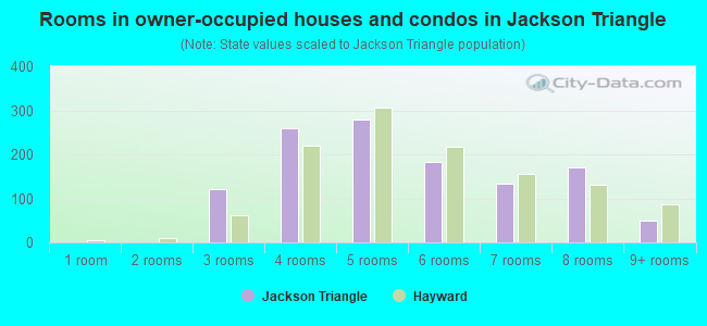 Rooms in owner-occupied houses and condos in Jackson Triangle