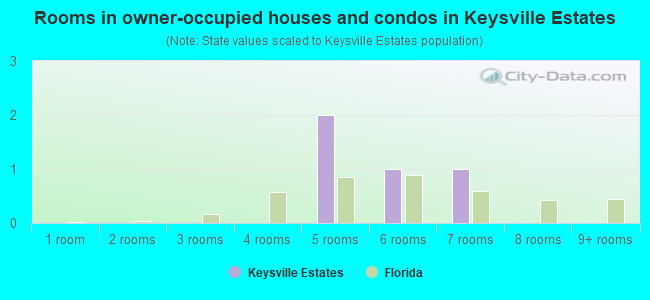 Rooms in owner-occupied houses and condos in Keysville Estates