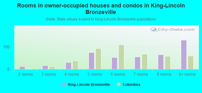 Rooms in owner-occupied houses and condos in King-Lincoln Bronzeville