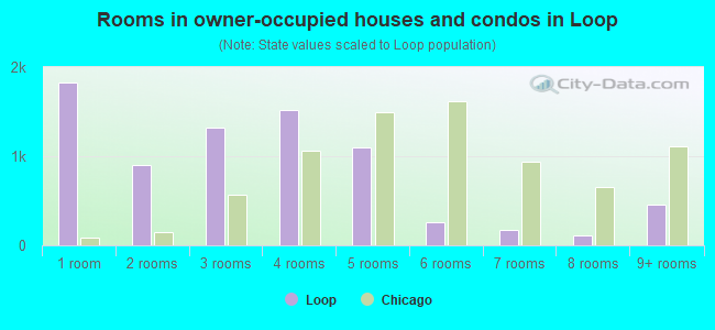 Rooms in owner-occupied houses and condos in Loop