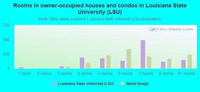 Rooms in owner-occupied houses and condos in Louisiana State University (LSU)