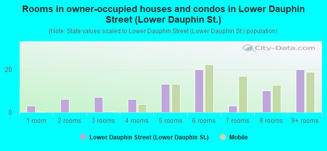 Rooms in owner-occupied houses and condos in Lower Dauphin Street (Lower Dauphin St.)
