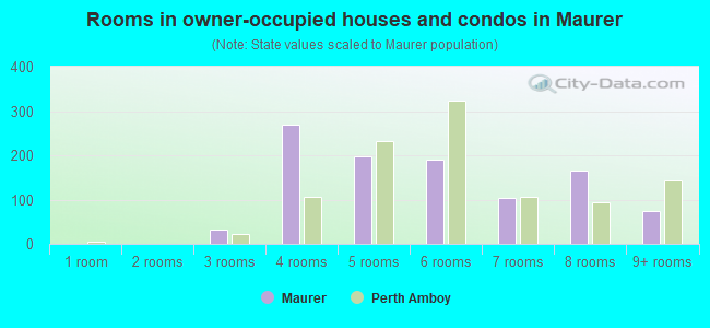 Rooms in owner-occupied houses and condos in Maurer