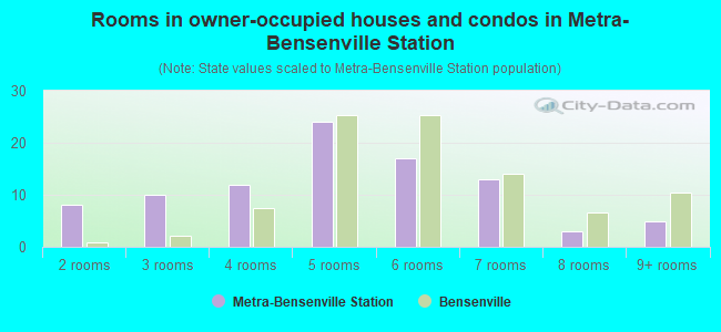 Rooms in owner-occupied houses and condos in Metra-Bensenville Station