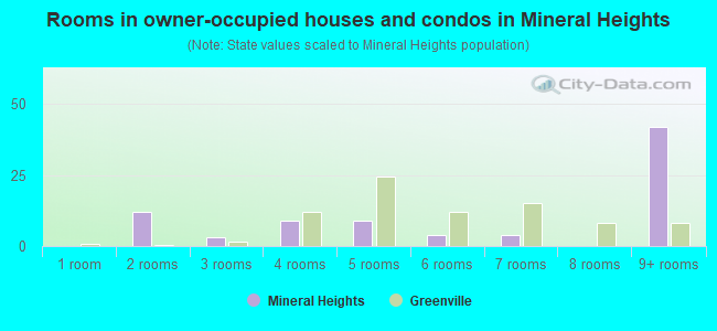 Rooms in owner-occupied houses and condos in Mineral Heights