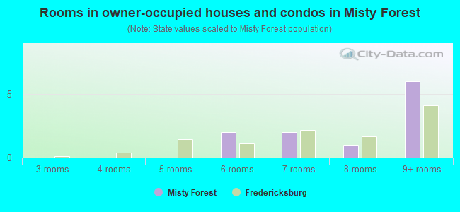Rooms in owner-occupied houses and condos in Misty Forest