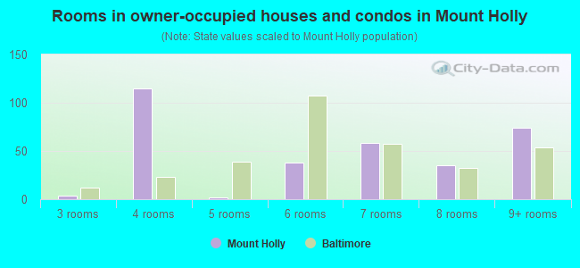 Rooms in owner-occupied houses and condos in Mount Holly