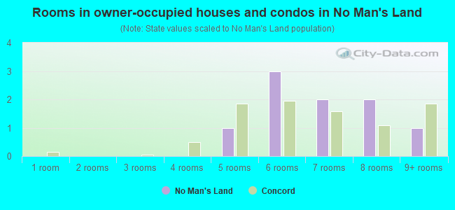 Rooms in owner-occupied houses and condos in No Man's Land