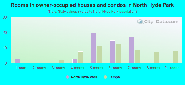 Rooms in owner-occupied houses and condos in North Hyde Park
