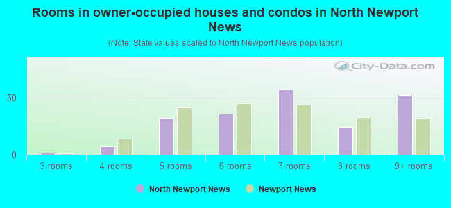 Rooms in owner-occupied houses and condos in North Newport News