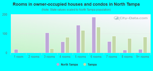 Rooms in owner-occupied houses and condos in North Tampa