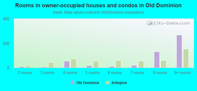 Rooms in owner-occupied houses and condos in Old Dominion