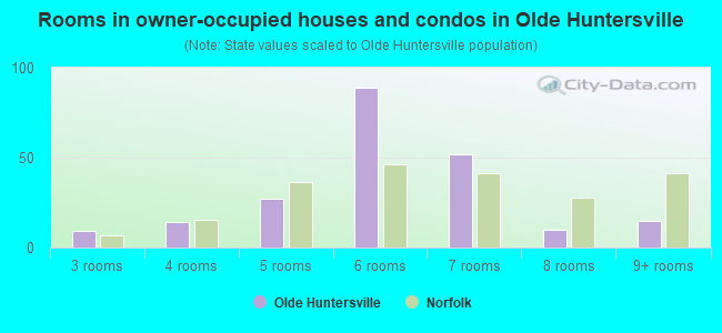 Rooms in owner-occupied houses and condos in Olde Huntersville