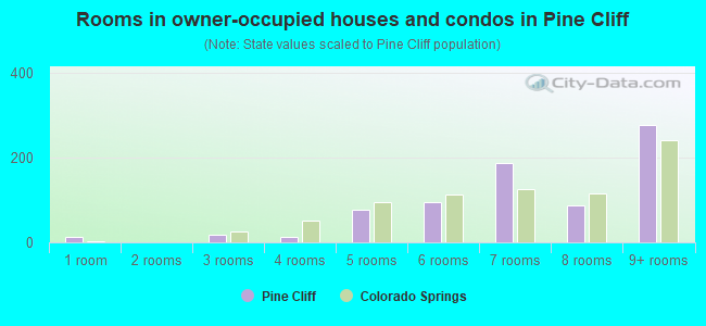 Rooms in owner-occupied houses and condos in Pine Cliff