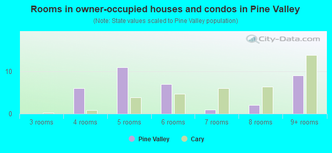 Rooms in owner-occupied houses and condos in Pine Valley