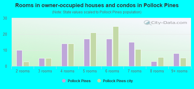 Rooms in owner-occupied houses and condos in Pollock Pines