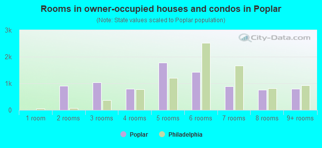 Rooms in owner-occupied houses and condos in Poplar