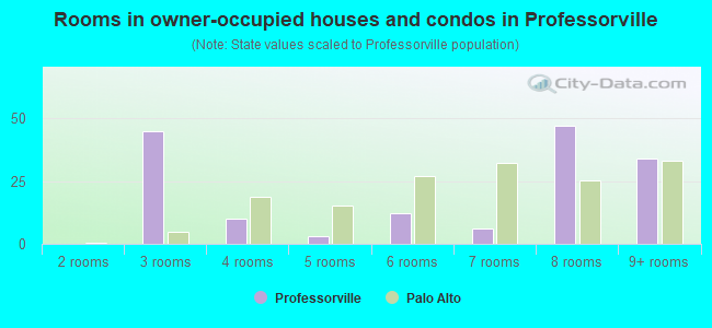 Rooms in owner-occupied houses and condos in Professorville