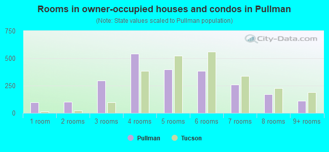 Rooms in owner-occupied houses and condos in Pullman