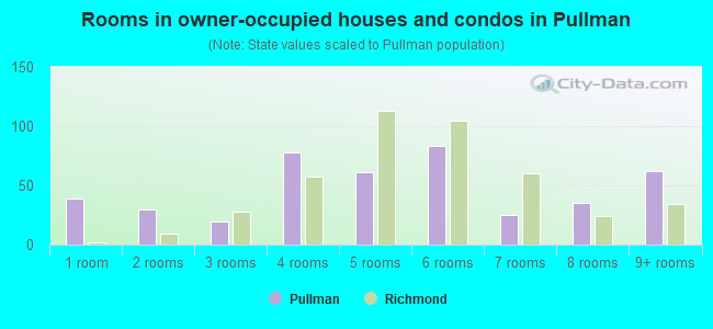 Rooms in owner-occupied houses and condos in Pullman