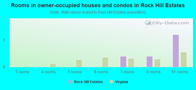 Rooms in owner-occupied houses and condos in Rock Hill Estates