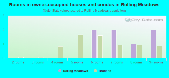 Rooms in owner-occupied houses and condos in Rolling Meadows