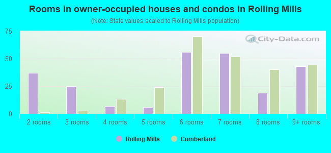 Rooms in owner-occupied houses and condos in Rolling Mills