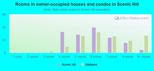 Rooms in owner-occupied houses and condos in Scenic Hill